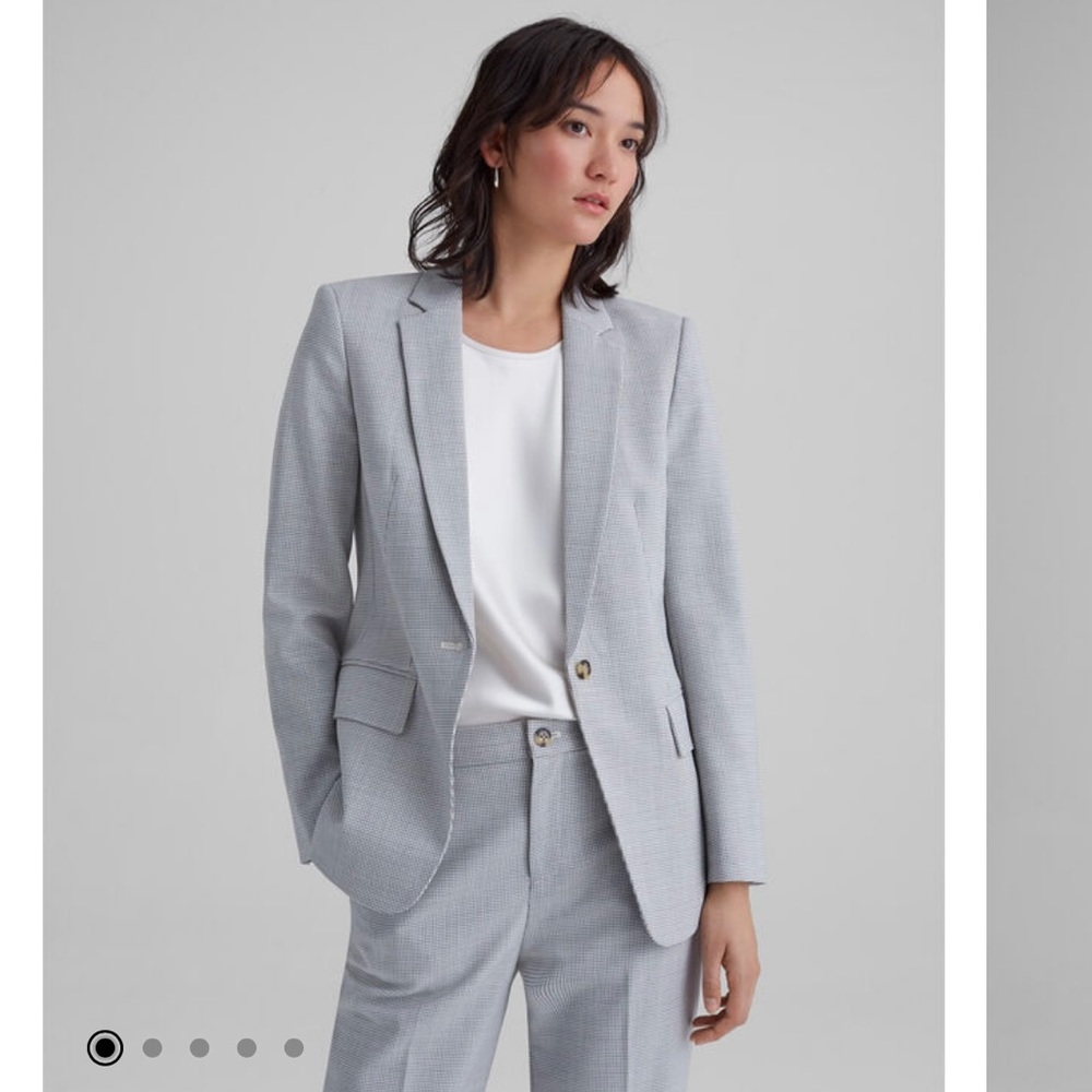 Club Monaco Borrem Checked Blazer Fitted Size 2